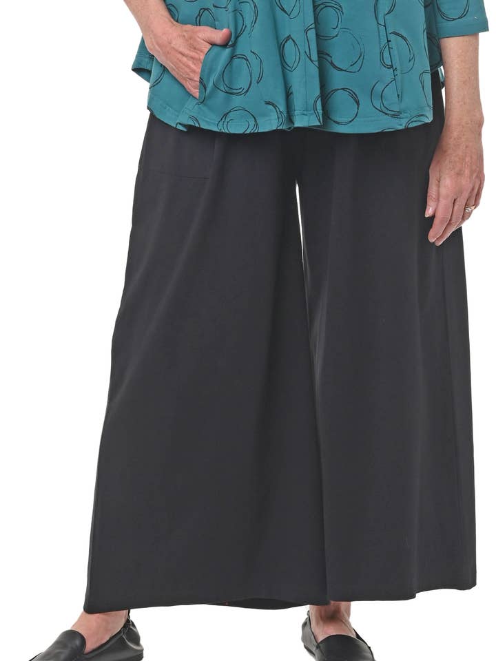 L128 Palazzo-byxa i svart* för wholesale av Tulip Clothing