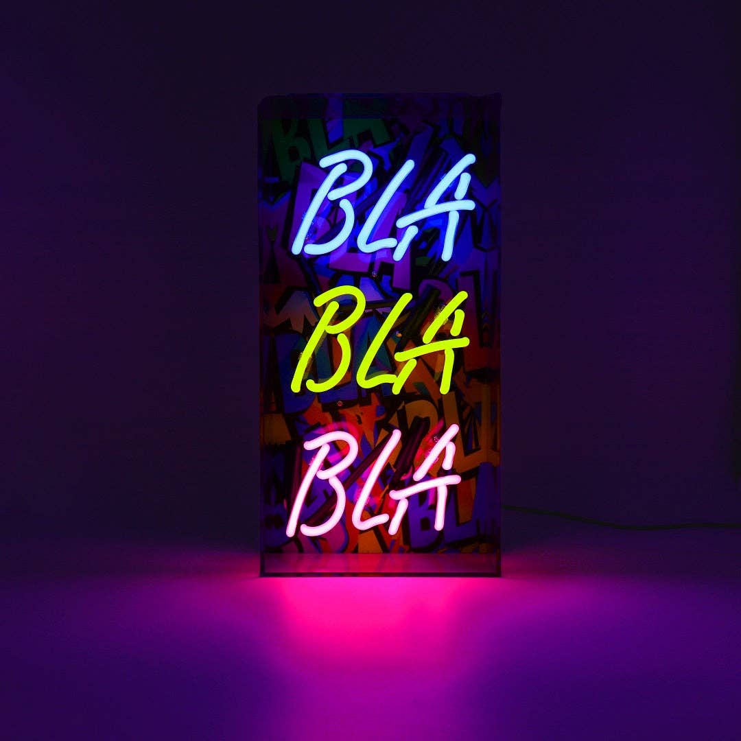 Locomocean Ltd – wholesale Neon sign – 'Bla Bla Bla' Glass Neon Sign0