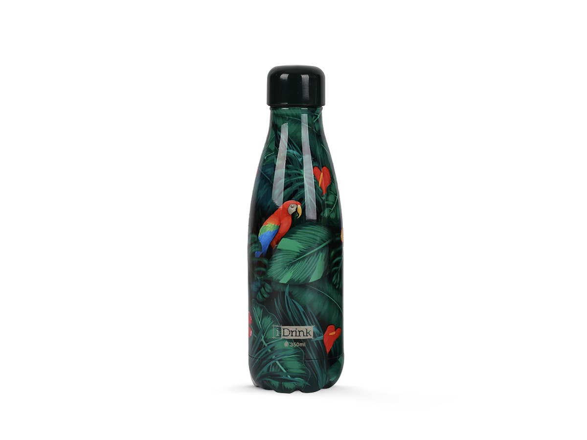 I-Total, I-Drink - Wholesale Water Bottle - Tropical Birds 350 Ml Thermal Bottle0