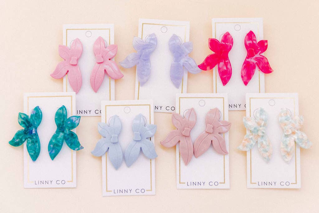 LINNY CO - Wholesale Dangle Earrings - Fern Statement Earrings - Mystic Lagoon8