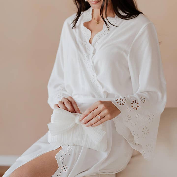 White Belle Bow Bag for wholesale on Faire3