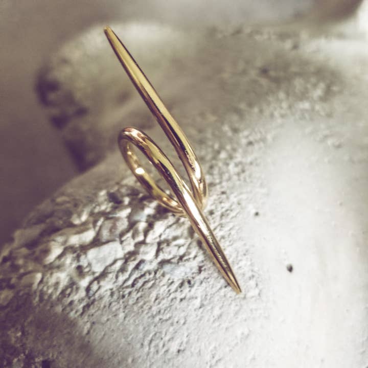 Messing Stacheldraht handgefertigter Ring für den Großhandel von Bisjoux