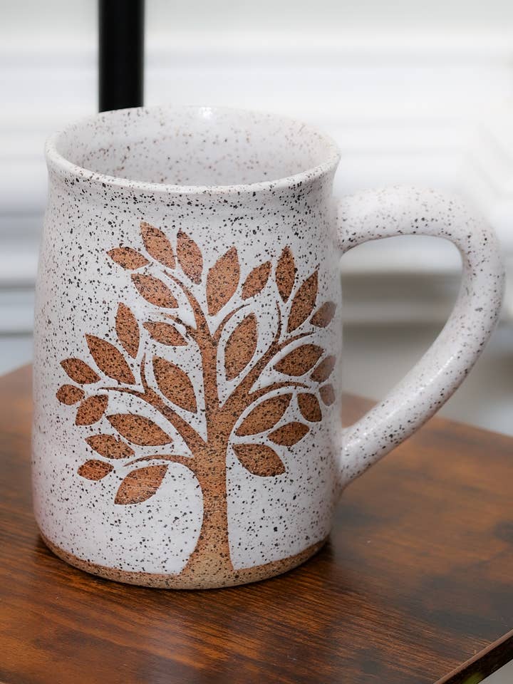 Artisan Nature Mug- Spring Tree for wholesale by Sawdust and Clay