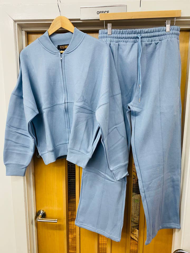 AX Labels - Wholesale Top & Pant Set (NOT Loungewear) - Women's - Oversized Bomber Style Fleece Zipper Co-ord89