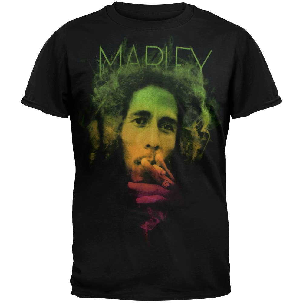 Official Store – wholesale T-shirt (graphic) – men's – Bob Marley - Rasta Smoke Men's T Shirt0