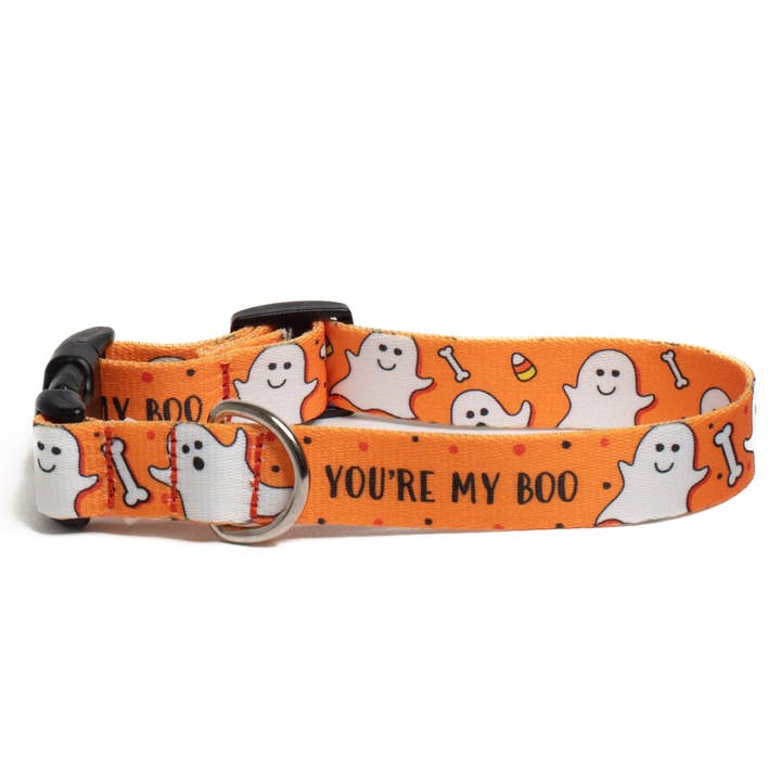 You're My Boo Halloween Printed Dog Collar - Option A for wholesale by Up Country, Inc.