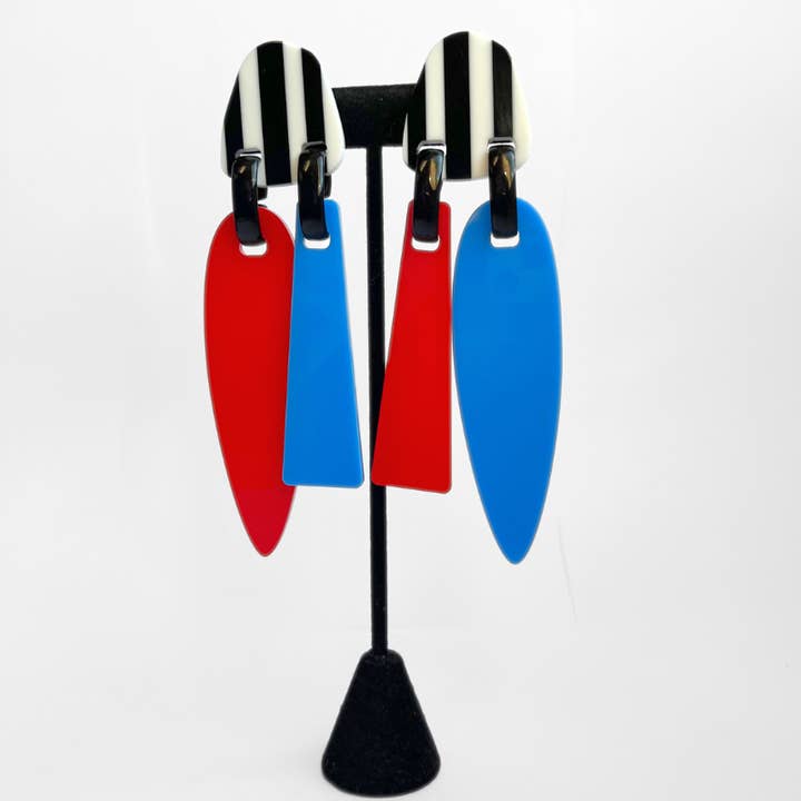 Fea Ciel/Rood/Zwart-Wit Strepen voor wholesale door Michaela Malin