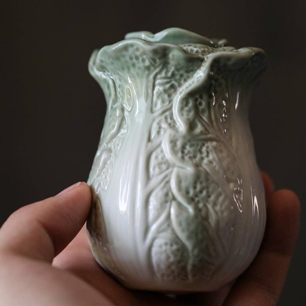 Gohobi （We cover U.S. import duties） – wholesale Tea pot – Gohobi Ceramic Cabbage Tea Container12