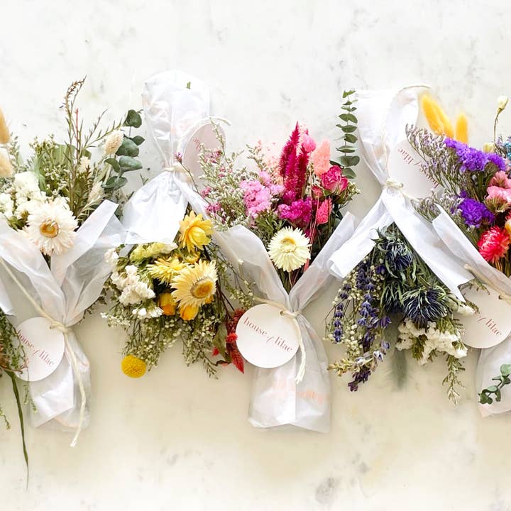 House of Lilac - Wholesale Dried/Pressed Flowers - Chic Dried Flower Mini Bouquet