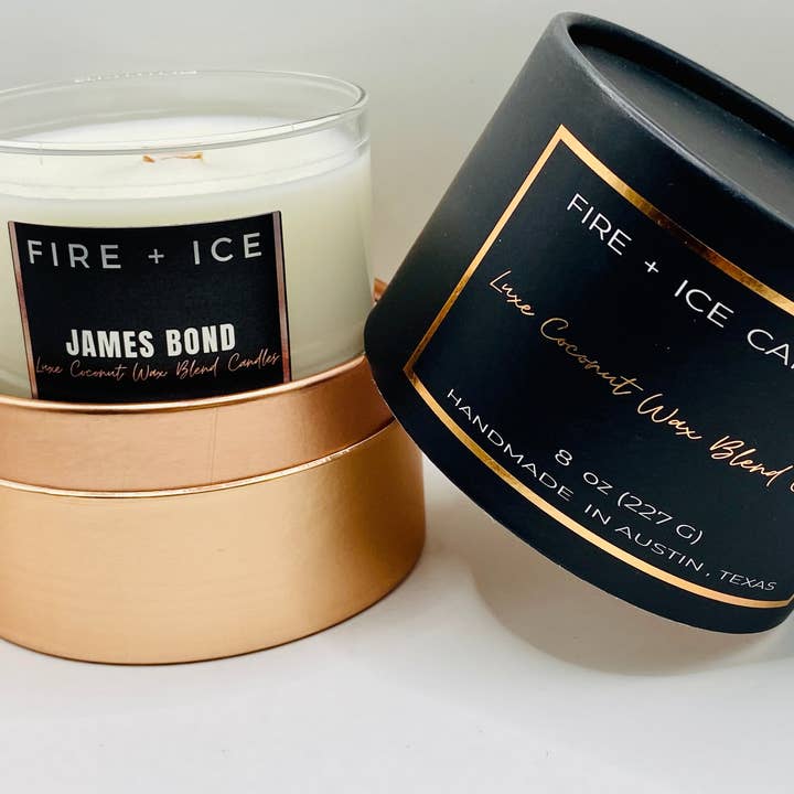 Fire + Ice Candle Co. - Wholesale Jar/Filled Candle - James Bond11