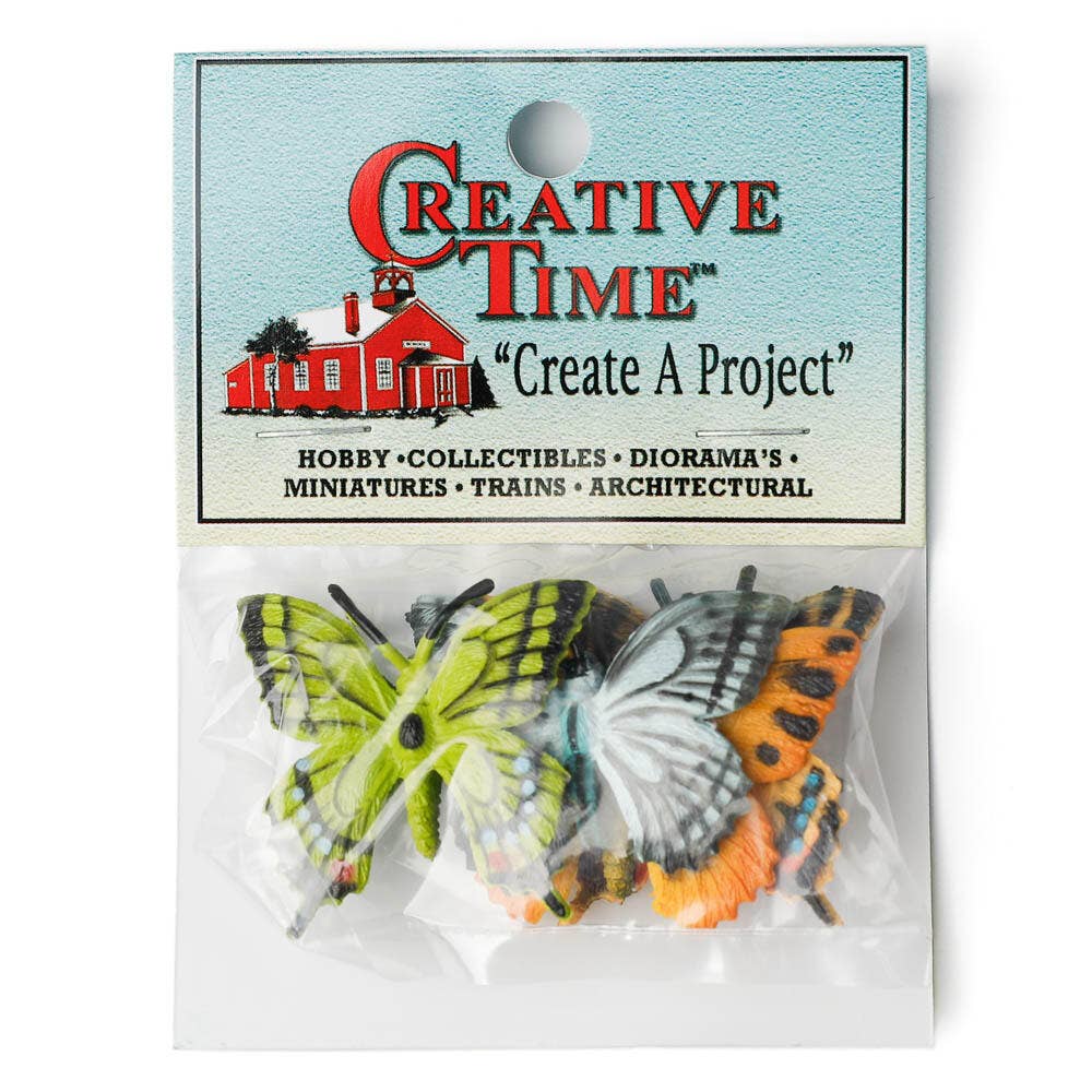 Factory Direct Craft – wholesale Decorative tabletop object – Mini Butterflies (Pack of 4 Butterfly) -  1-1/2" x 1-1/4"  3
