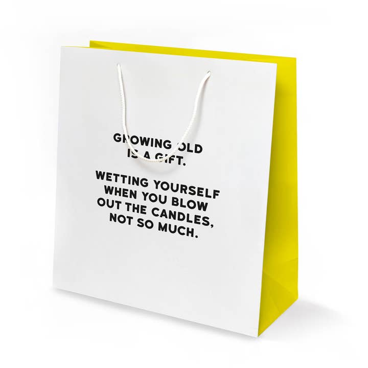 Candles Humor Gift Bag for wholesale by Redback Cards - ALL duties and tariffs paid