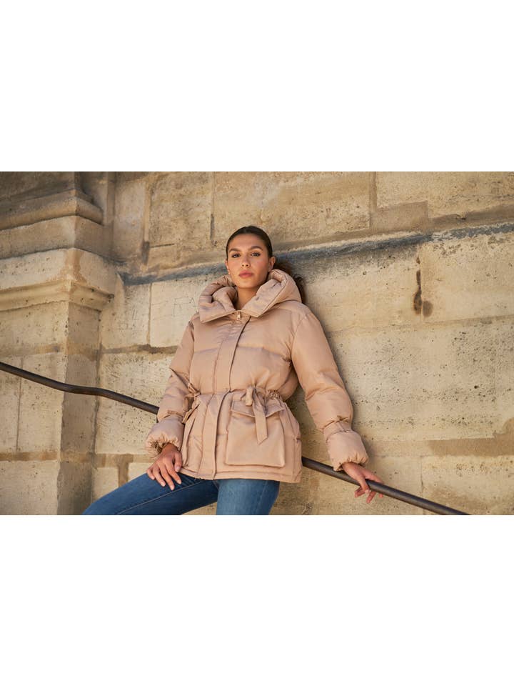 Attentif Paris - Venta al por mayor Parka - Mujer - Parka corta oversize con lazos19