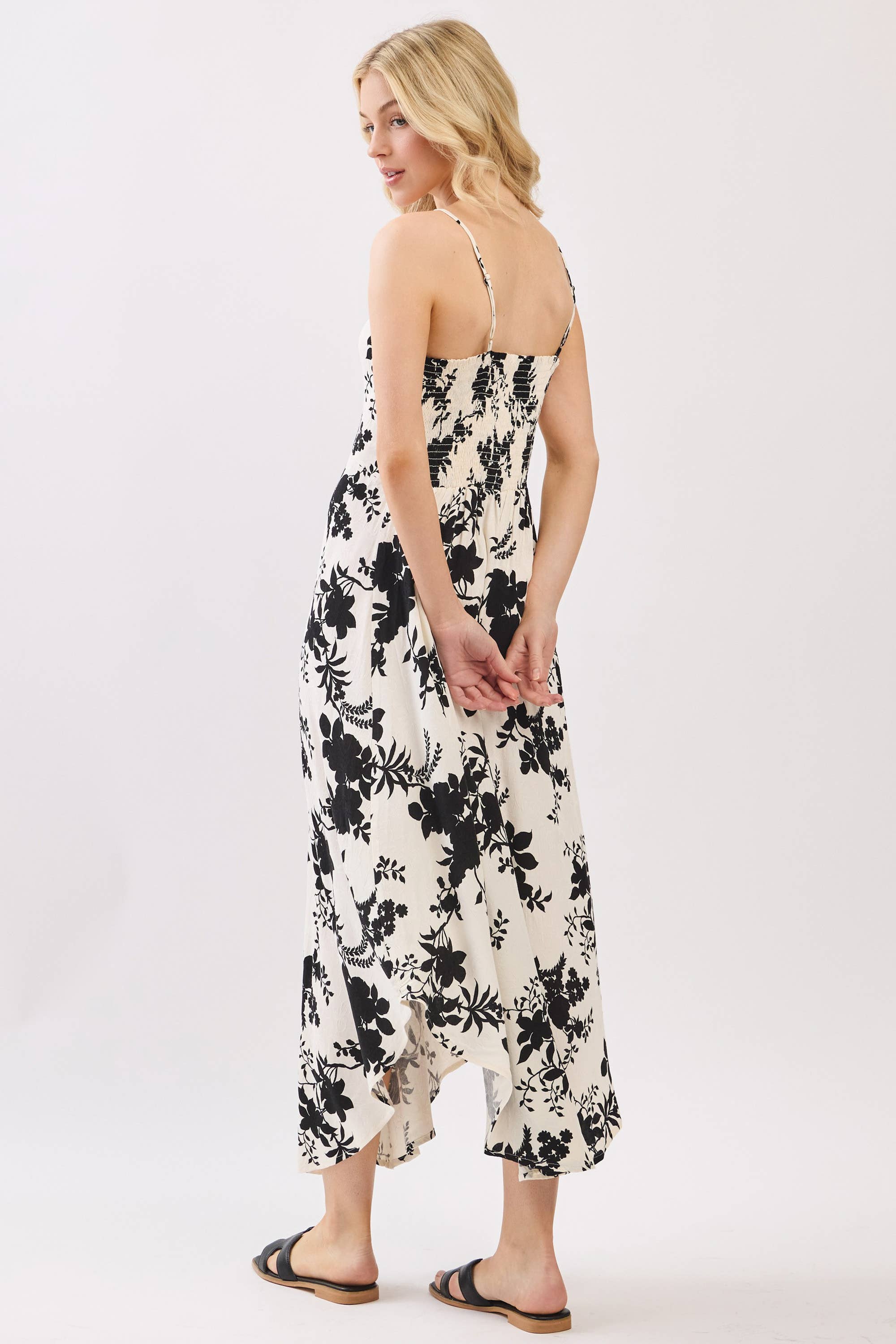 Final Touch - Vendita all'ingrosso Vestito - Donna - Vestito sottoveste in raso di rayon stampato floreale - VD17412B44