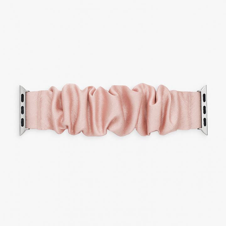 Betty James - Wholesale Watch Band/Strap - Women's - Scrunchie Elastic Watch Strap - Pale Pink2