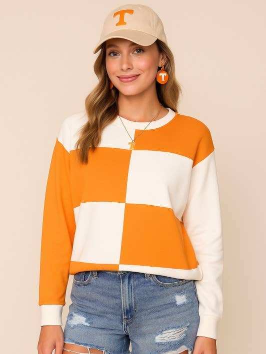 Pull à carreaux Tailgate pour la vente par Lemon Tree