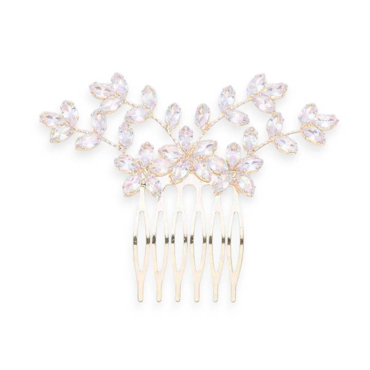 LA Jewelry Plaza - Wholesale Hair Clip - Women's - Wired Crystal Bridal Hair Comb0