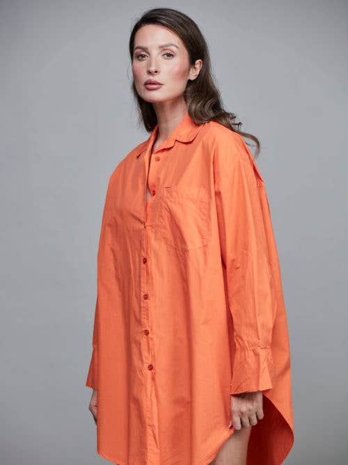 SixtyDays - Vendita all'ingrosso Camicia button down - Donna - Camicia boyfriend oversize in cotone - 40 colori17