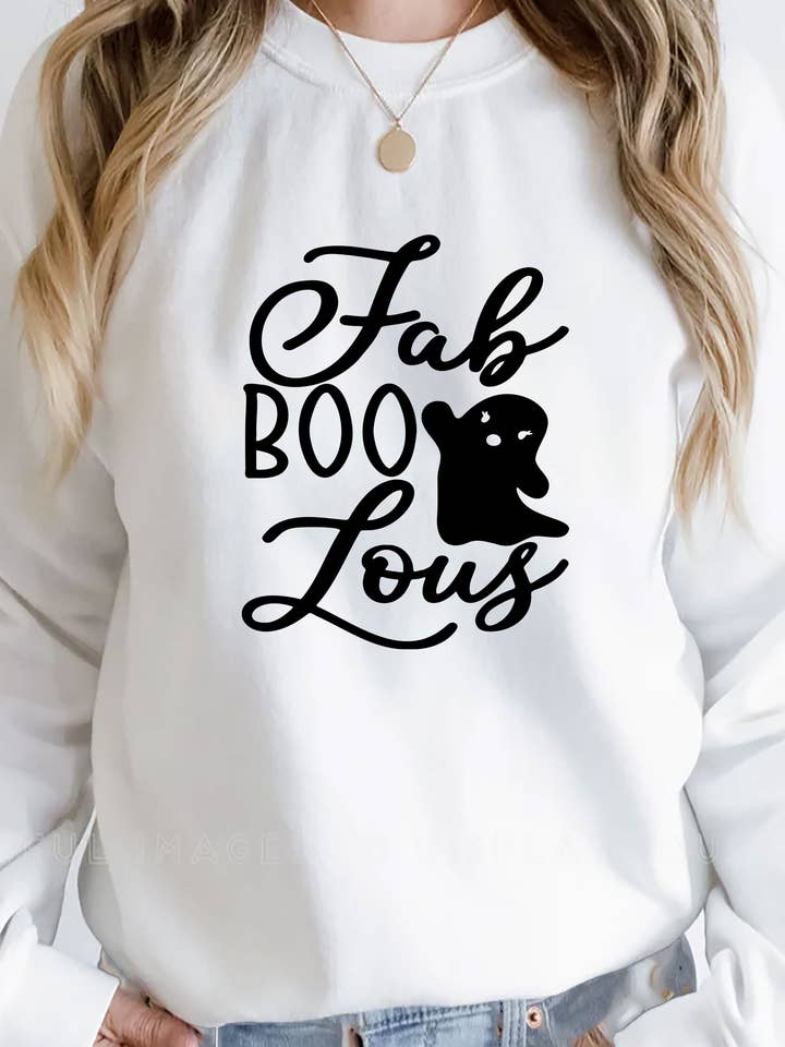 Fab Boo Lous, Halloween, Unisex Crewneck Sweatshirt for wholesale by Top Avenue