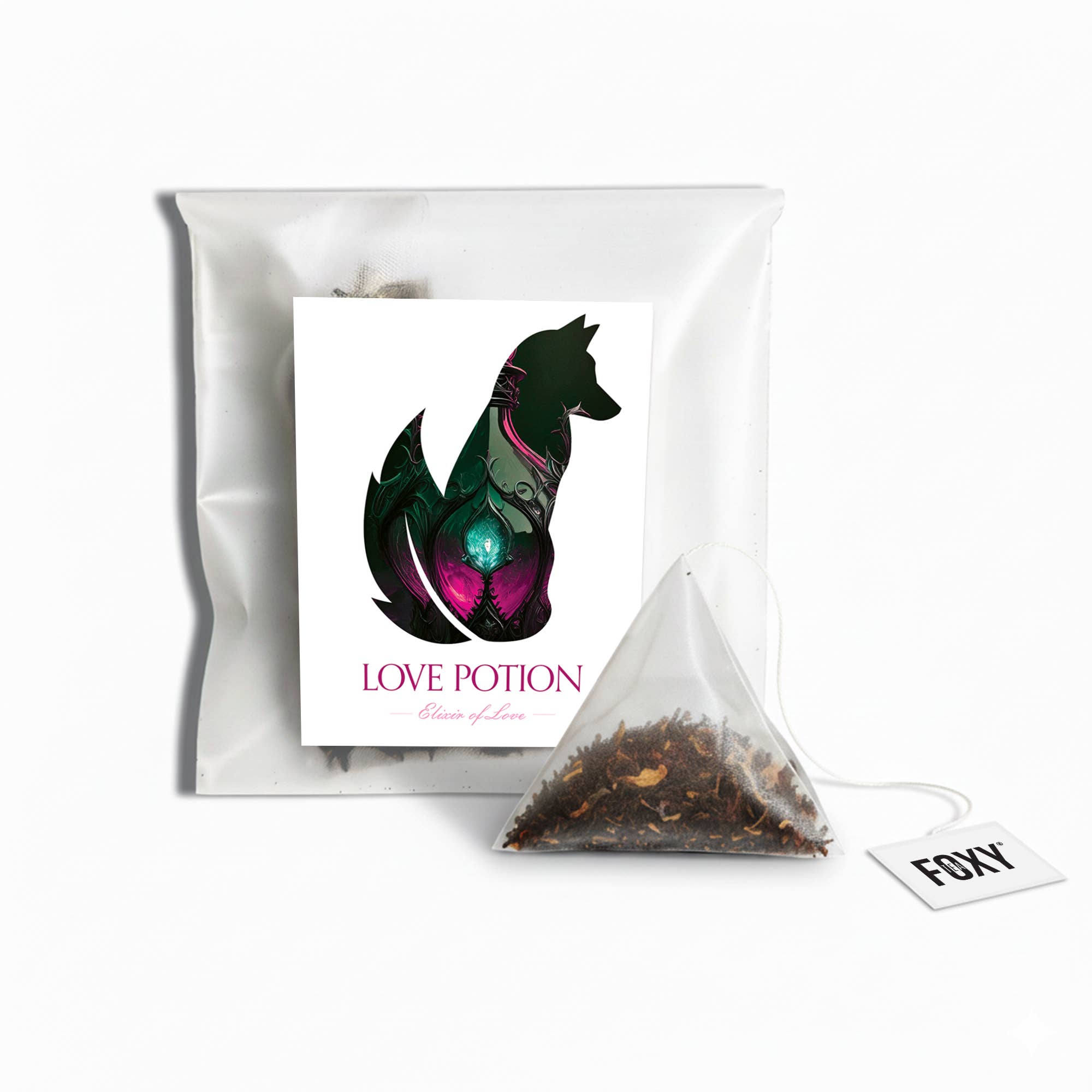 Foxy Tea® – Engroshandel Løs te – Pyramide-tepose til én kop (individuelt indpakket)41