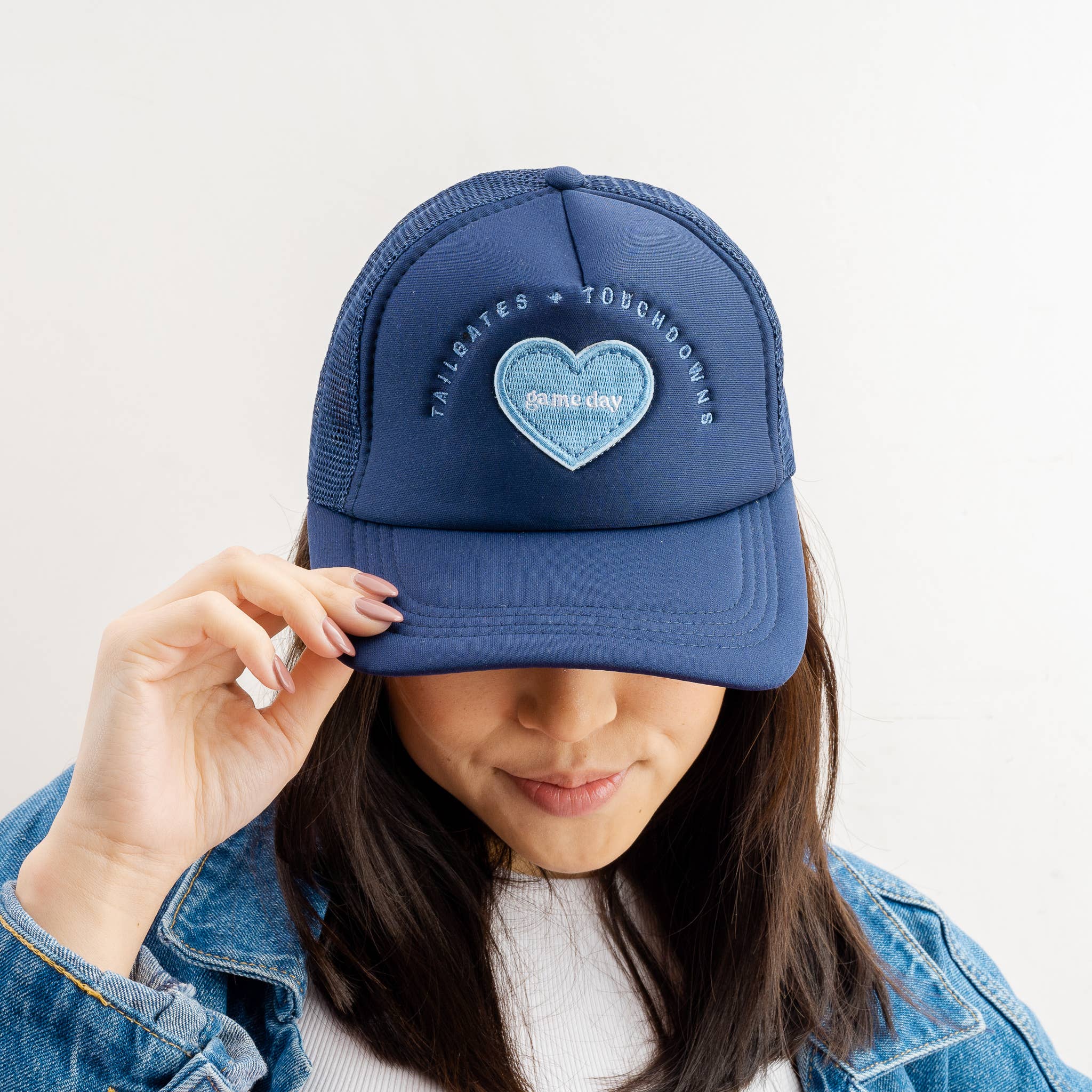 The Darling Effect - Vente Casquette de camionneur – femme - Casquette Game Day Trucker - Navy3