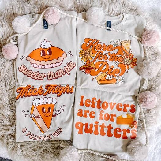 Thanksgiving Collection Graphic Tees for wholesale by ZZ Threadz