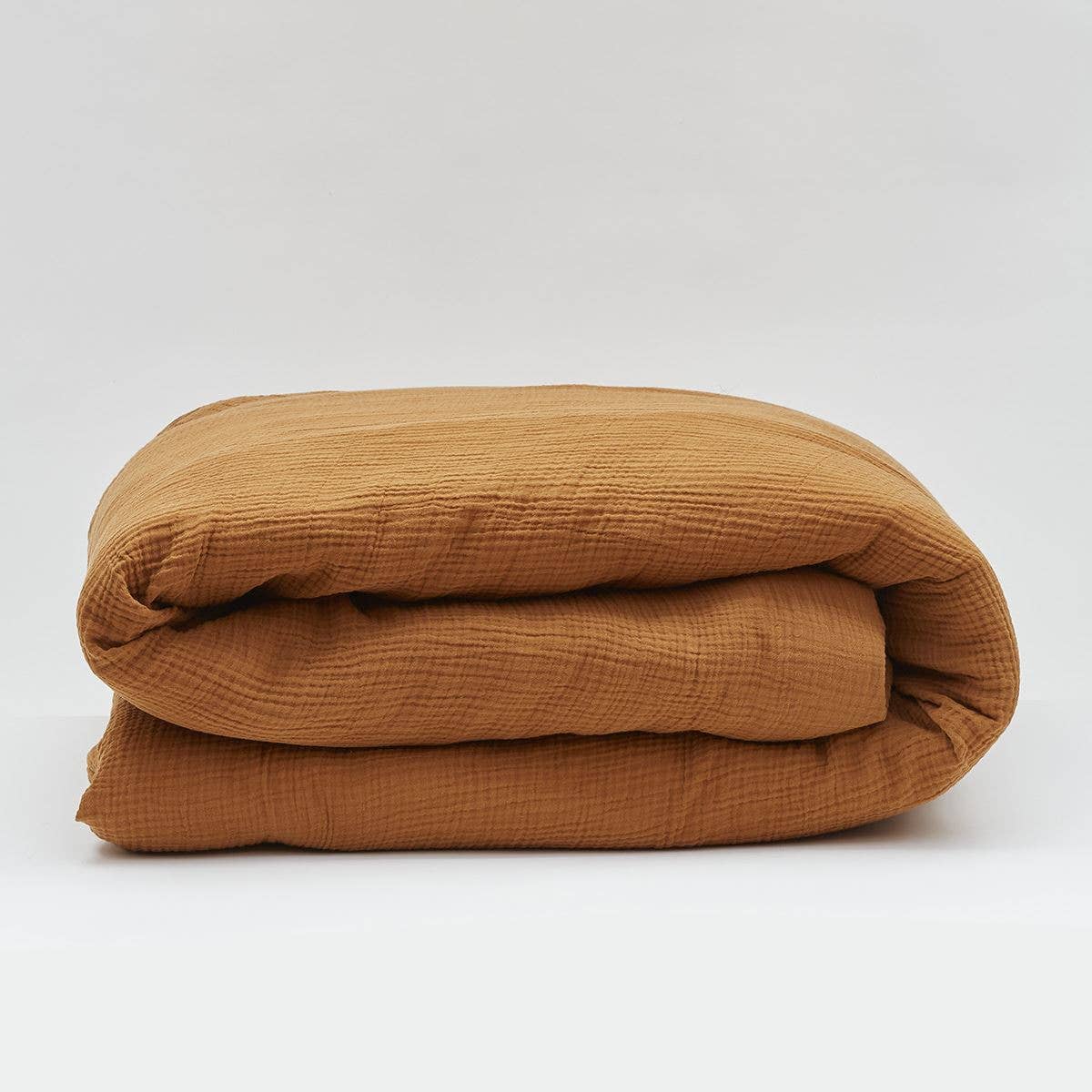 Sylvie Thiriez - Wholesale Dekbedovertrek - Dekbedovertrek van katoenen mousseline in karamel1