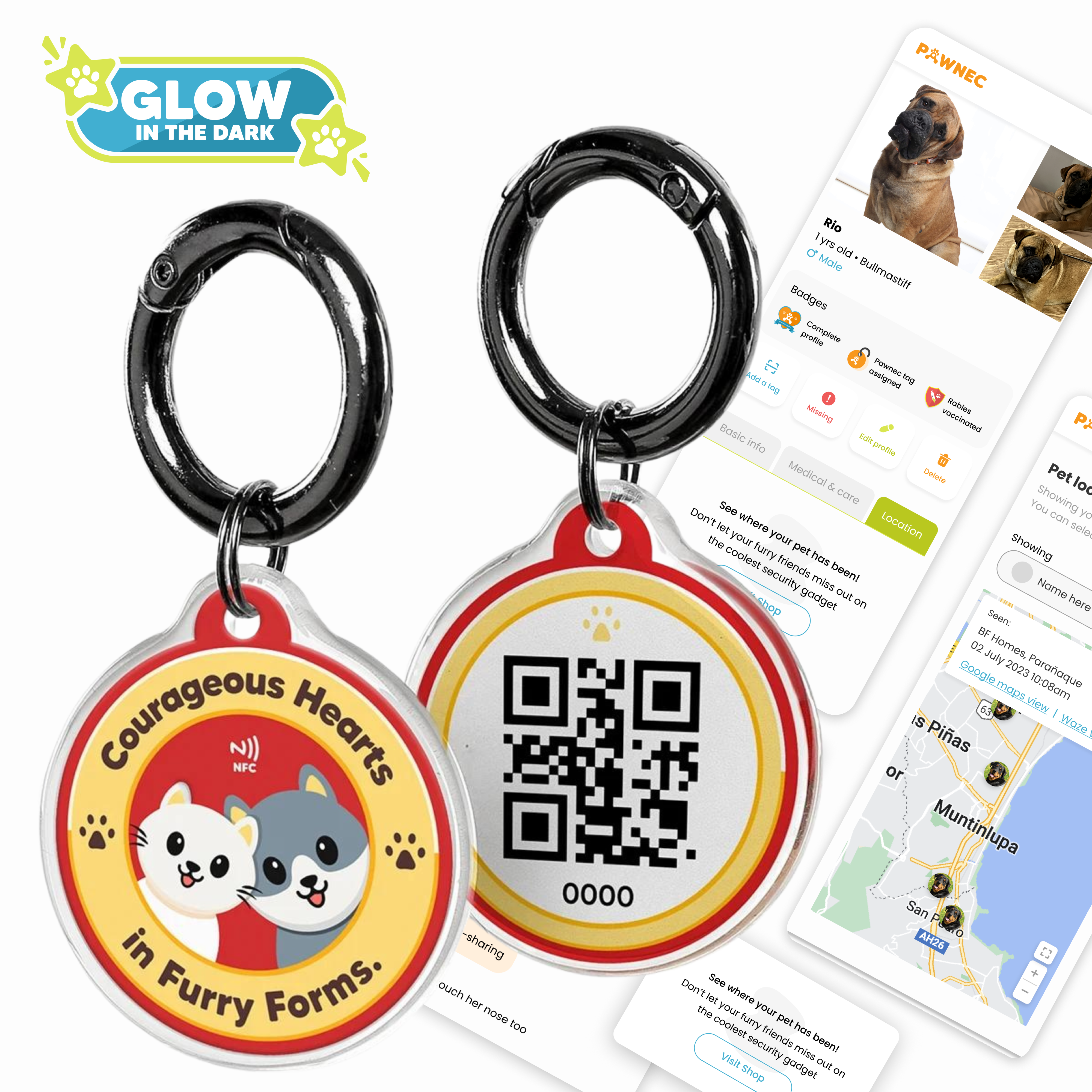 Pawnec - Wholesale Pet Identification Tag - Cat/Dog - IndieTag "Glow n Go"6