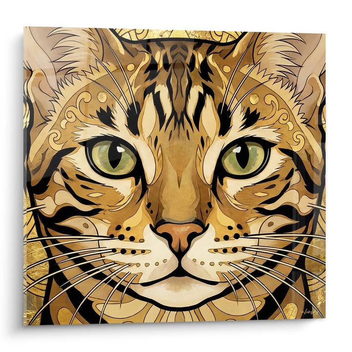 Tabella Gatto del Bengala Dorato - Sguardo Mistico - Edizione gatto del Bengala per la vendita all'ingrosso da parte di Walensky