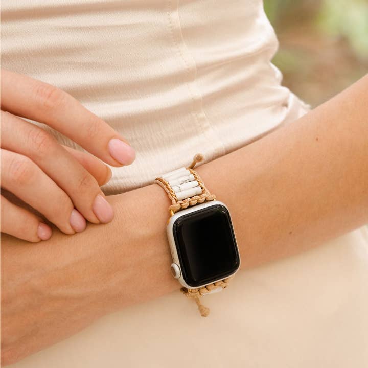Cape Diablo - Wholesale Watch Band/Strap - Women's - Heavenly Howlite Apple Watch Strap