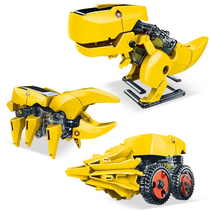 PicassoTiles 3-in-1 Solar Powered Dinosaur Robot Kit for wholesale by PicassoTiles
