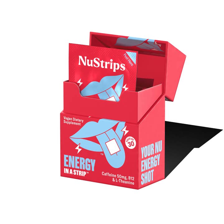 NuStrips - Wholesale Oral Supplement/Vitamin - NuStrips Energy (Lemon Flavor)