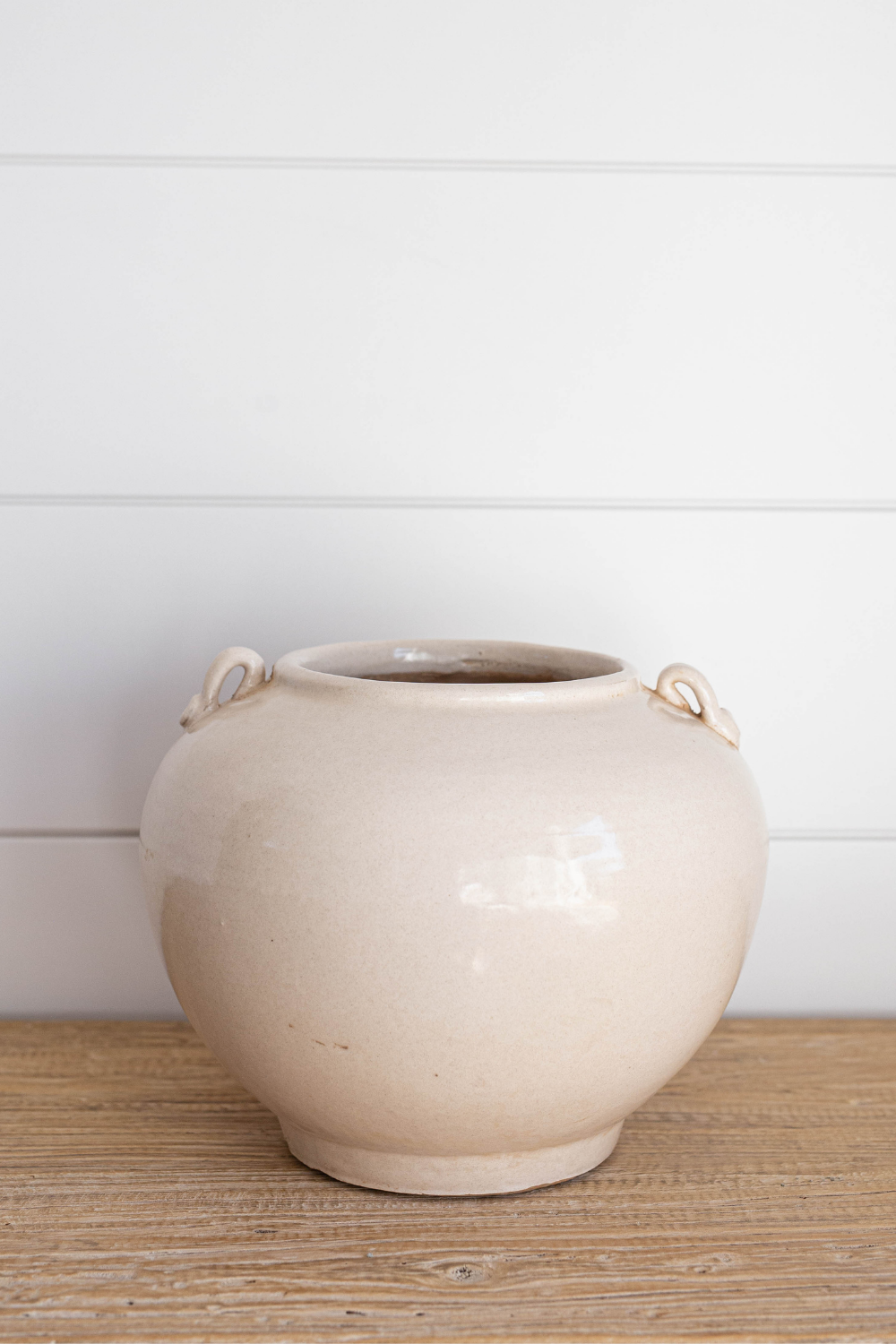 Luxe B Co - Wholesale Plant Pot - Cream Glazed Vintage Inspired Pot3