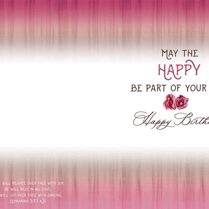 Crown Point Graphics - Wholesale Birthday Card - Sweet Cake with Floral Decor | Birthday Greeting Card2