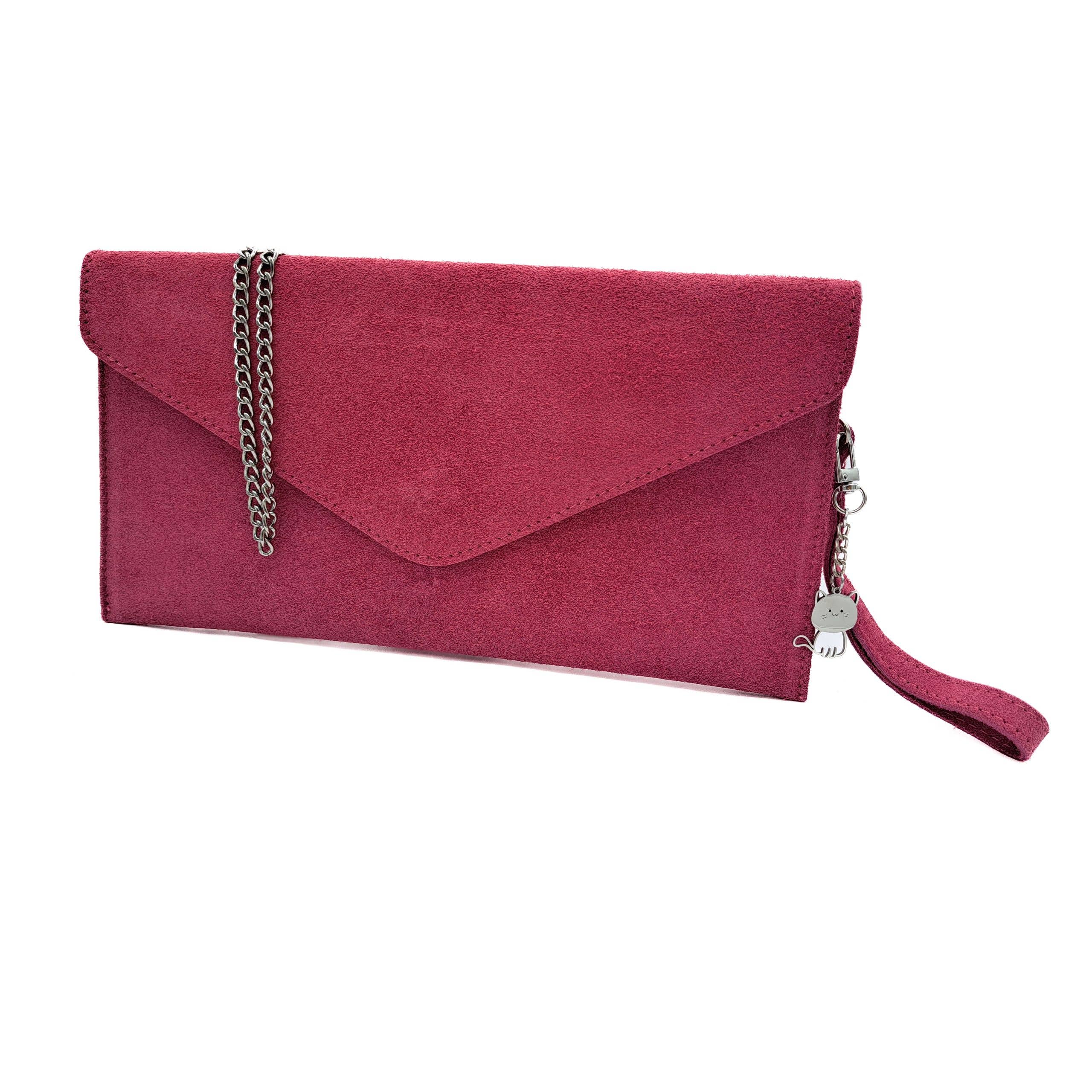 Ellas Trading - Wholesale Clutch Bag - Women's - Italian Suede Envelope Clutch Messenger Handbag16