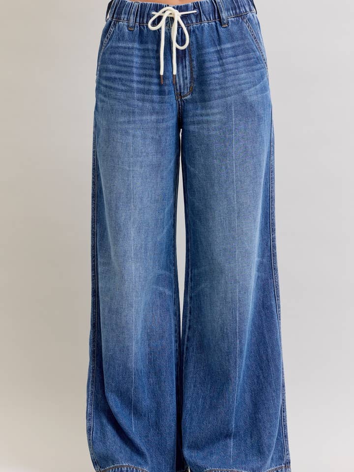 HW Palazzo Featherweight Rigid Elastic WB for wholesale by Judy Blue Jeans