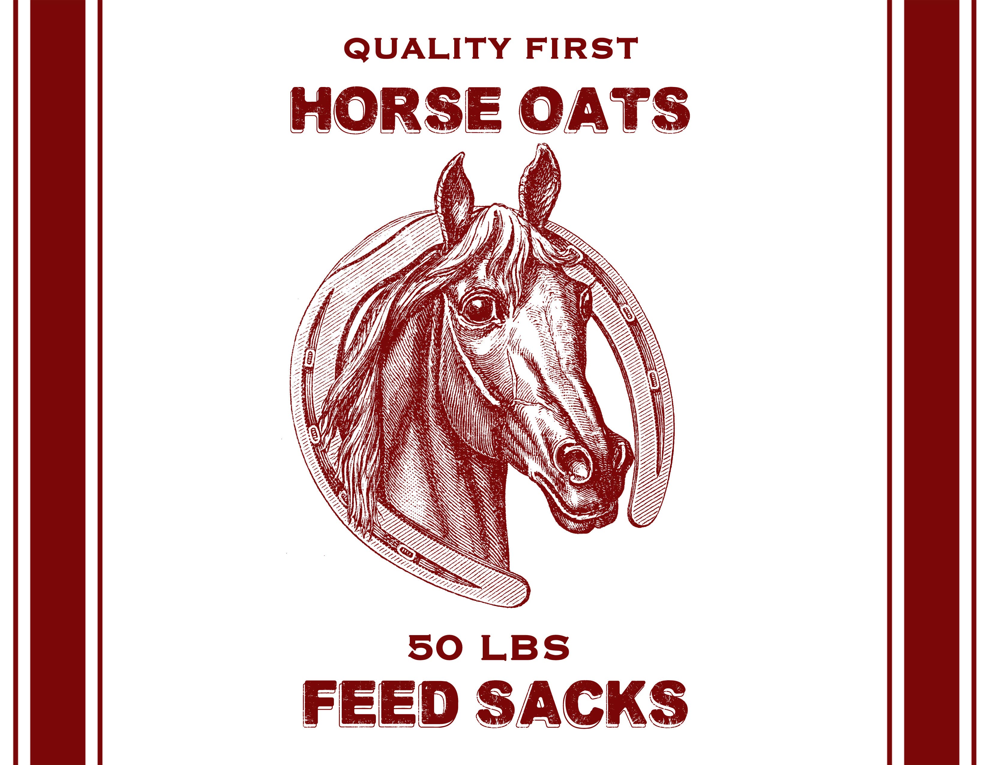 Ox Bow Decor - Venta al por mayor Almohadas lumbares - Almohada lumbar de lino Equestrian/ Quality First Oats1