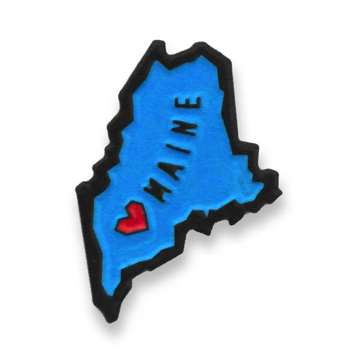 B.Berish - Wholesale Lapel Pin/Button - Maine State Enamel Pin