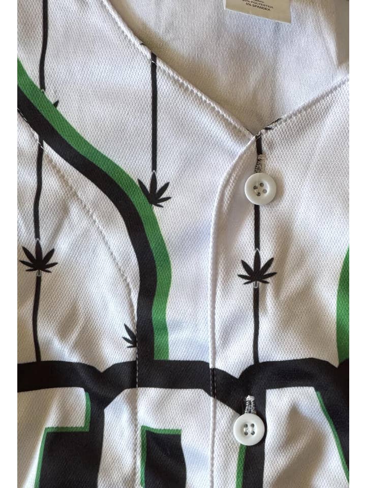 Just Get High™ - Vente Maillot d'équipe de sport – homme - Maillot de baseball : Stoner Stencil3