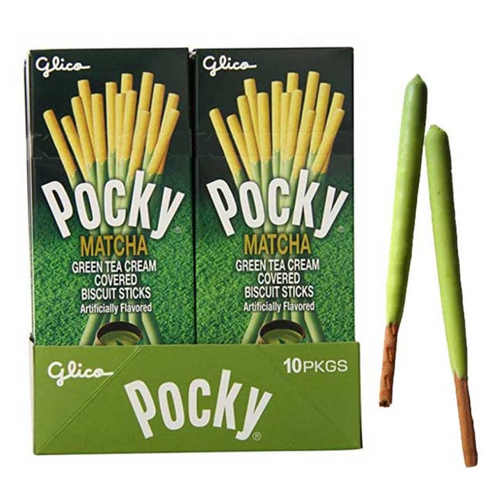 I Got Your Candy - Wholesale Cookie - Glico Pocky Matcha Green Tea 1.41oz - 10ct