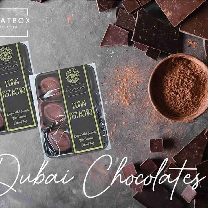 BELGIAN MILK CHOCOLATE DUBAI PISTACHIO SMOOTH 6 PACK for wholesale by ChocolatBox