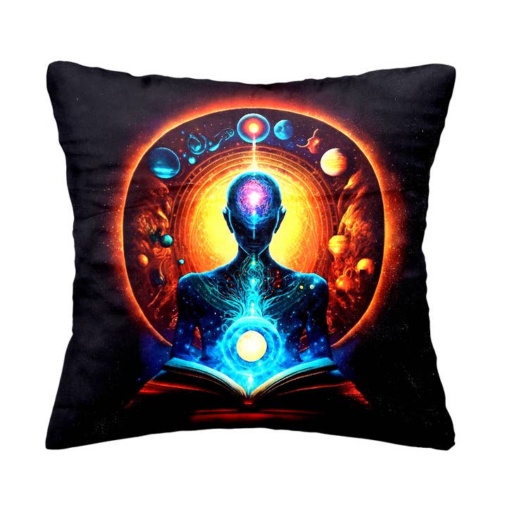 Mysteries of the Universe Velvet Suede Cushion Cover #1 for wholesale by Vrinda