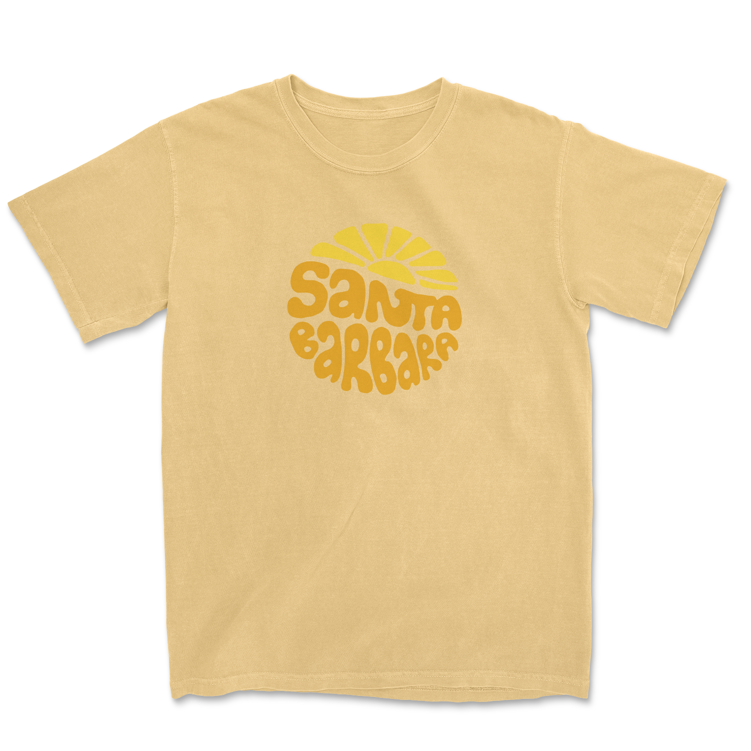 Island View Outfitters – Engroshandel T-shirt med print - Unisex – Santa Barbara Sunnyside Pigment Vasket T-shirt2