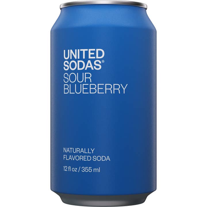 United Sodas - Wholesale Soda/Carbonated Drink - Naturally Flavored Soda - Sour Blueberry 1