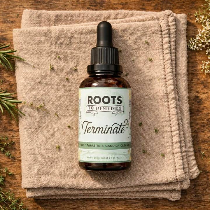 Roots To Remedies - Wholesale Tincture - 1 oz Adult Parasite and Candida Cleanse Herbal Tincture0