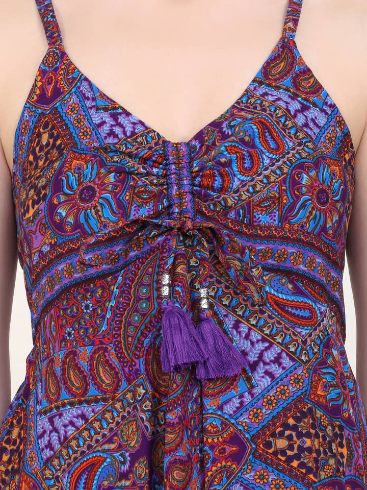 Miss Lavish London - Wholesale Dress - Women's - Women Casual Boho Style Maxi Dresses in Two Sizes (P82)
