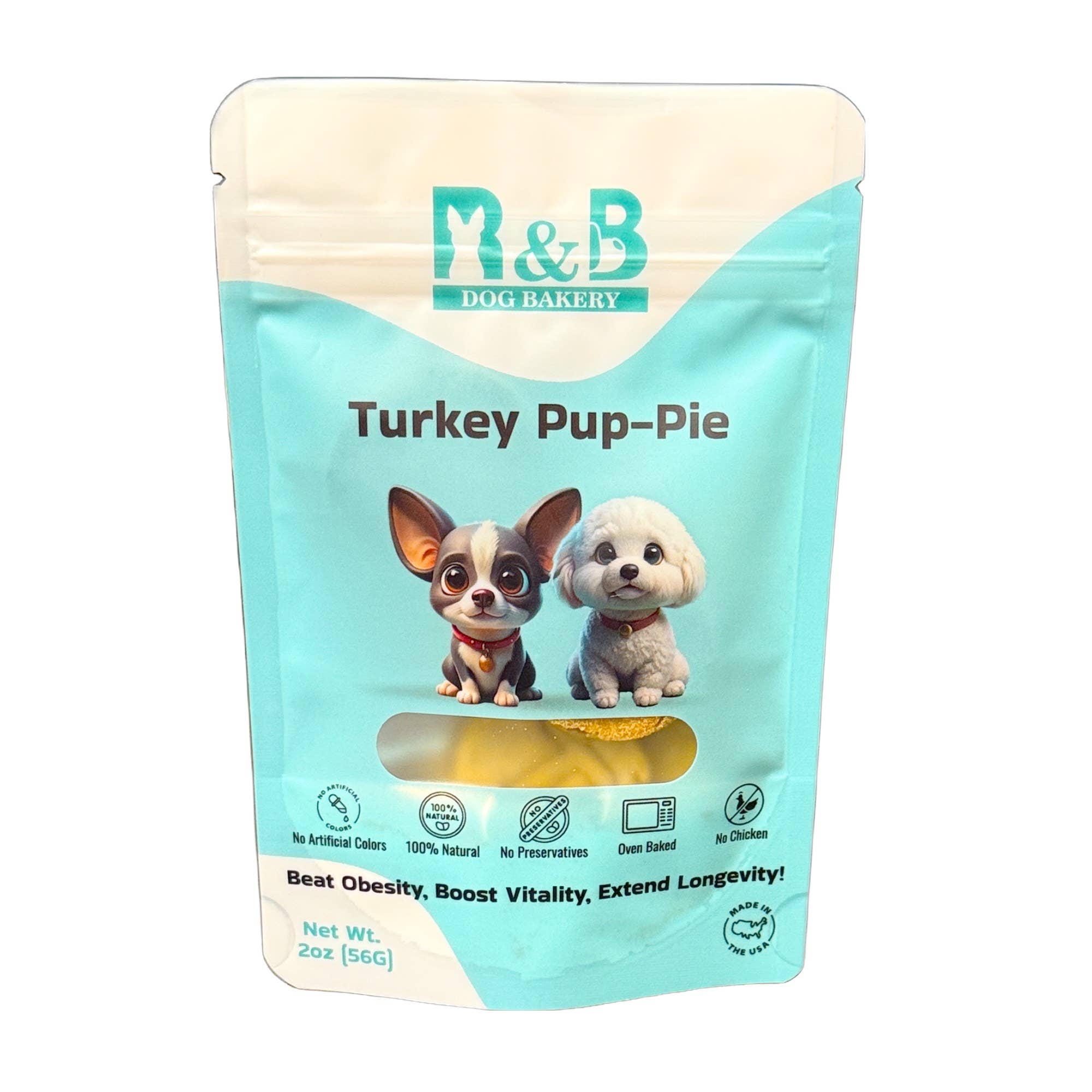 R&B Dog Bakery - Wholesale Pet Treats - Dog - Turkey Pup-Pie 0