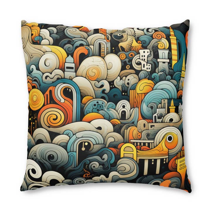 Gracefully Rodolfo - Square Floor Pillow for wholesale by Velvet Rust