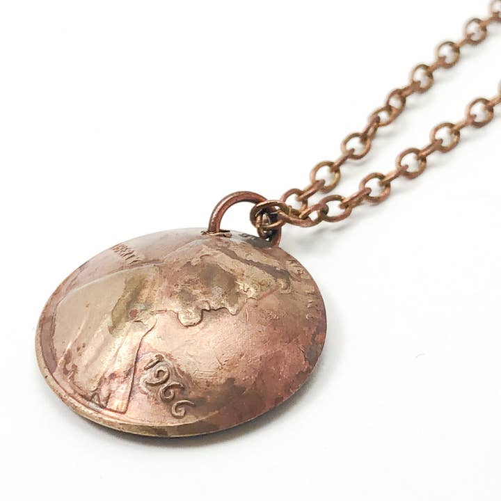 Rising Jewelry - Wholesale Pendant/Charm Necklace - Colorful Penny Jewelry: Enameled Copper Coin Necklace5