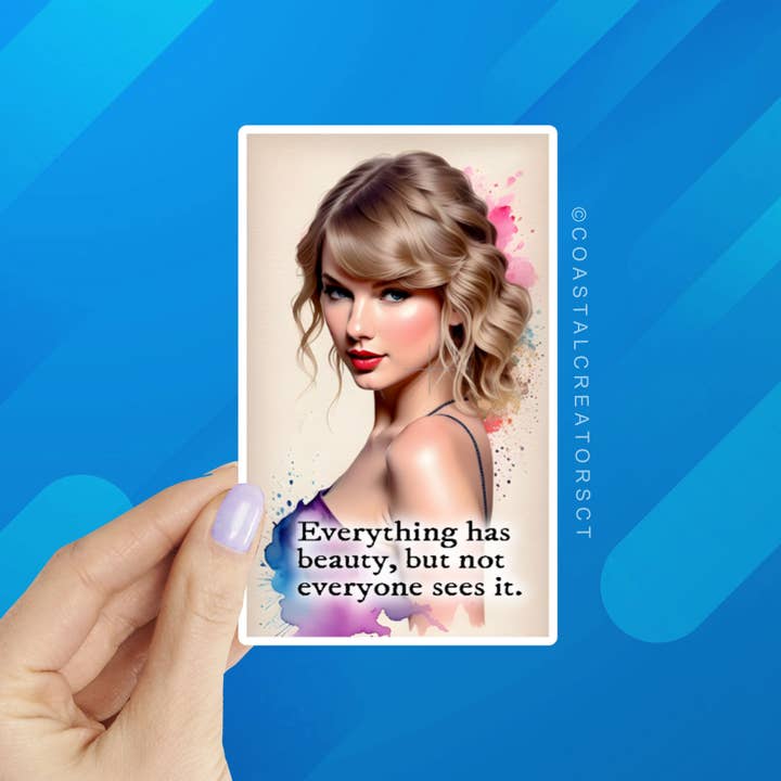 Coastal Creators of Connecticut - Wholesale Sticker - Taylor Swift Inspirational Quotes Art Laptop Sticker